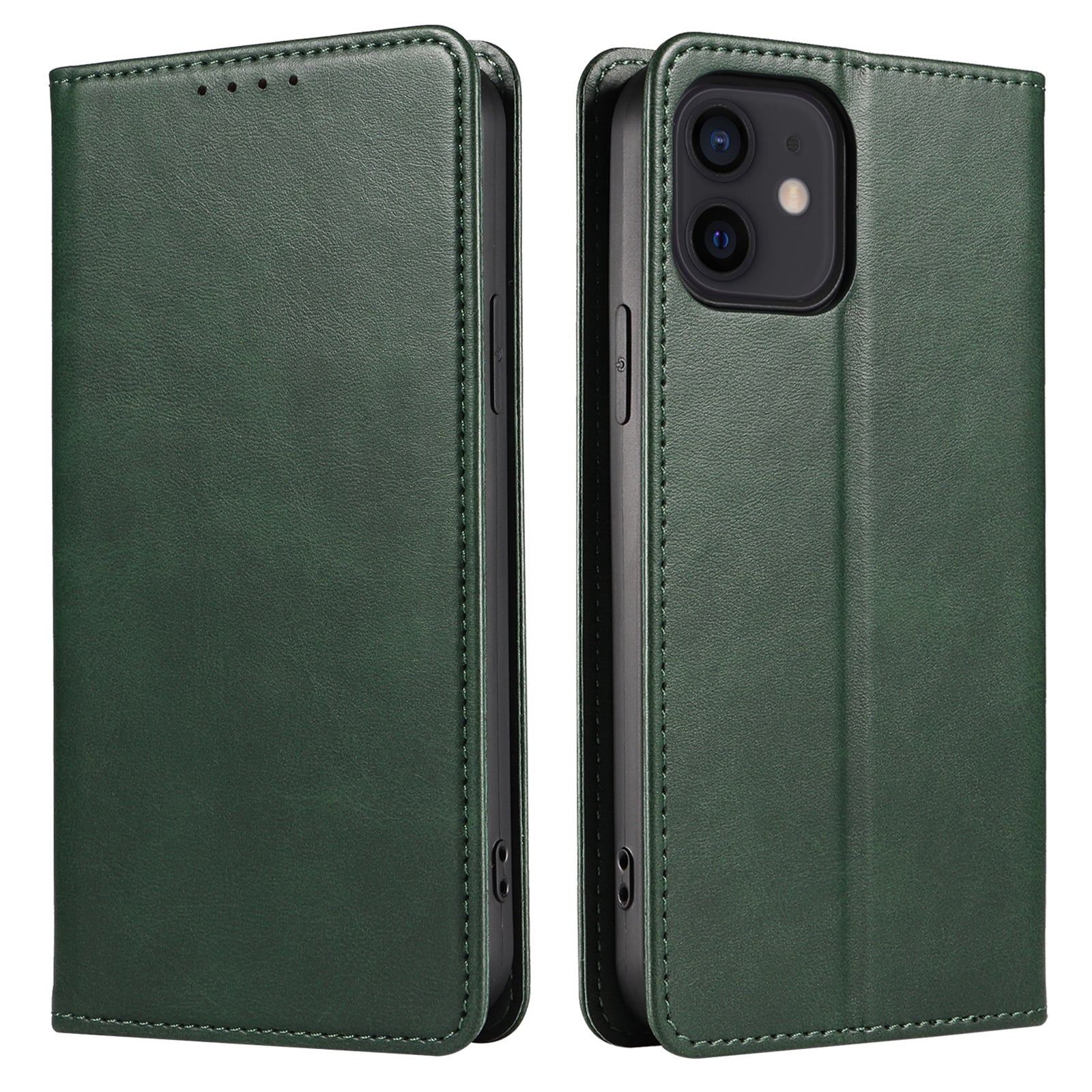 For iPhone 12 / 12 Pro 6.1 inch Anti-Scratch Phone Case Wallet Magnetic Leather Stand Calf Texture Phone Cover - Rose Gold For iPhone 12 / 12 Pro 6.1 inch Anti-Scratch Phone Case Wallet Magnetic Leather Stand Calf Texture Phone Cover - Rose Gold